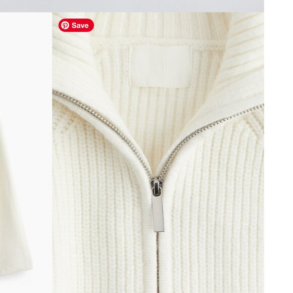 BOGO H & M Oversized Rib-Knit Half-Zip Sweater - Picture 5 of 15